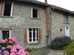 Terraced house in traditional French hamlet