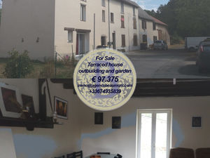For Sale a terraced house with garden