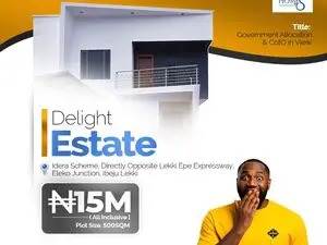 Delight Estate is within a budding middle-class environment 