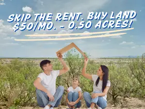 Skip the Rent. Buy Land in NM for $50/mo. – .50 Acres!