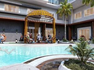  Two Bedrooms Apartment 75m Pool View