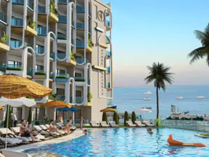 1-bedroom apartment 62 m., with pool view, Stone Heights