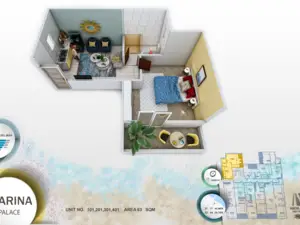 Heart of Hurghada 1 bedroom apartment