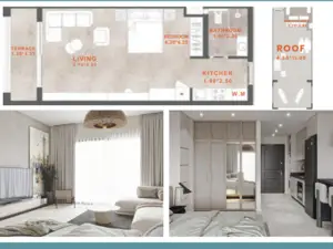 Studio with Private Roof – Larimar Suites, Port Ghalib