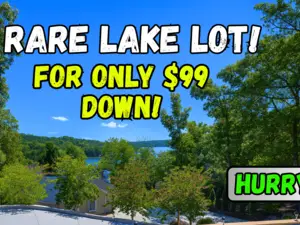 Rare 0.24 Acre Lakefront Lot in Camden County. Only $99/Down
