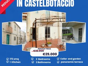 House with panoramic terrace and garden in Castelbottaccio -
