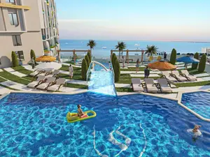 studio apartment 62sqm sea-pool view for sale, hurghada