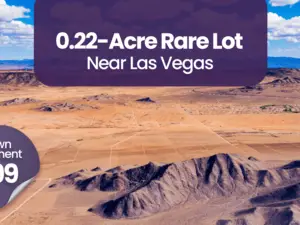 Buy 0.22-Acre Rare Lot Near Las Vegas For Just $99/Down