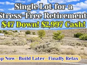 Own 0.90 Acre (Almost 1 Acre) Buildable Lot for $47/Down