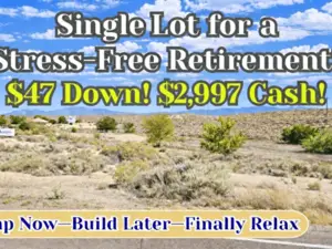 Own 0.90 Acre (Almost 1 Acre) Buildable Lot for $47/Down