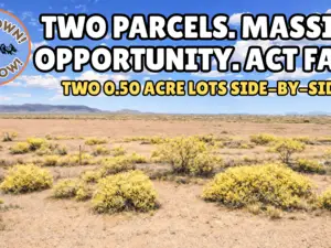 Two 0.50 Acre Lots Totalling 1 Acre. Secure It for $47/Down