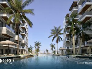 studio apartment 63sqm pool view for sale, in hurghada