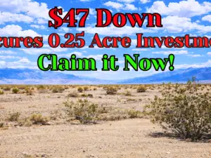Smart Investment of 2026! Buy 0.25 Acre For Just $47/down