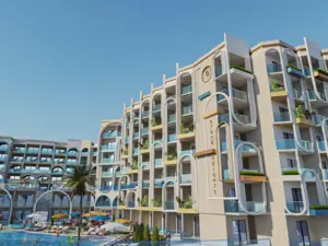 1bedroom apartment 69sqm sea&pool view for sale, in hurghada