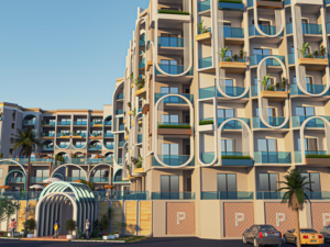 1bedroom apartment 78sqm sea&pool view for sale, in hurghada