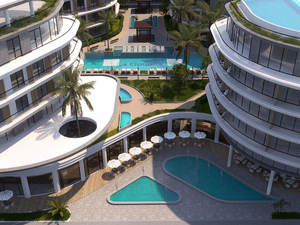 studio apartment 40sqm sea&pool view for sale in hurghada