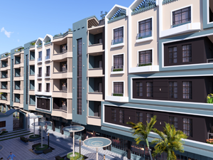 studio apartment 45sqm pool view for sale, Hurghada