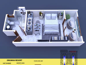 Ground Floor Studio for Sale | Aqua Orgwan Resort | Al Ahyaa