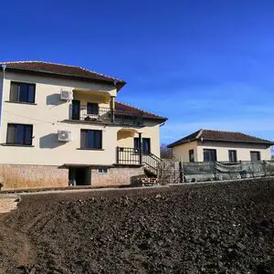 Big house with annex, land & views in a village near river