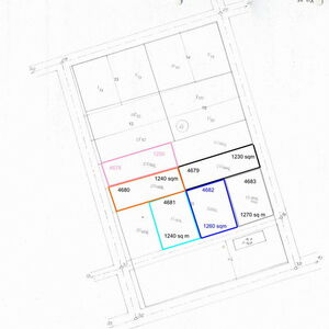 14 building plots of land being sold with with the company