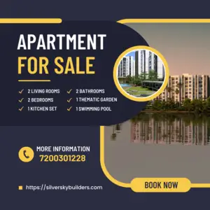 SilverSky's Serenity: 2 BHK Lakeside Apartments in Madhavara