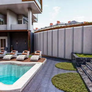 Studio Apartment with Pool and Gardens Views.