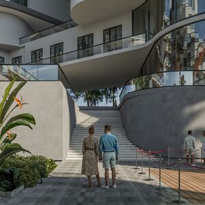 Two-bedroom apartment, 70 m² with pool view