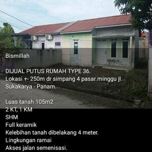 Rumah Murah dekat Kota Pekanbaru