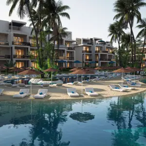 1 bedroom with private garden and 26sq.m terrace at ONE7