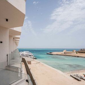 Direct Sea View 60 sqm Apt Next to Hilton Hurghada