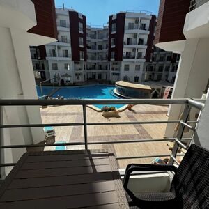 FURNISHED STUDIO WITH POOL VIEW BALCONY AQUA PALMS, AL AHHYA