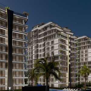 Studio apartment with partial sea view in Gaziveren