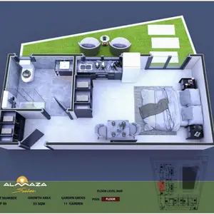 Almaza Suites pool level Spacious apartments