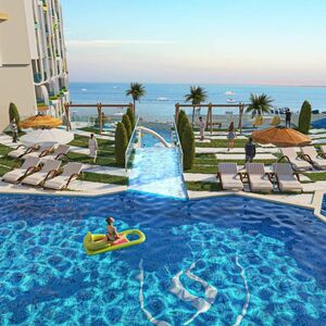 studio apartment 52sqm pool view for sale, in hurghada