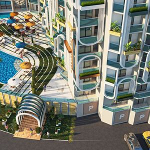 1BR Apartment Pool & Sea View