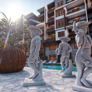 71m² One Bedroom Apartment with Road & Hill View Iconic Hurg