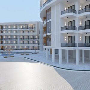 Studio 41m with a panoramic sea view and with private beach.