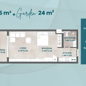  Studio with Private Garden – Larimar Suites,Port Ghalib