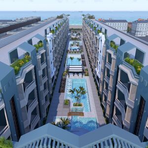 studio apartment 34sqm pool view for sale, in hurghada 