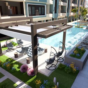 1BR Apartment 70Sqm Pool view by installment