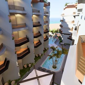 Sea & Pool View Apartment in Ibiza Bay