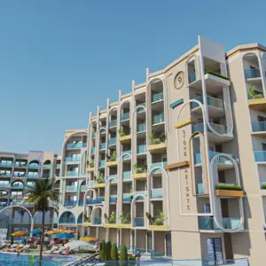 studio apartment 50sqm sea&street view for sale in hurghada