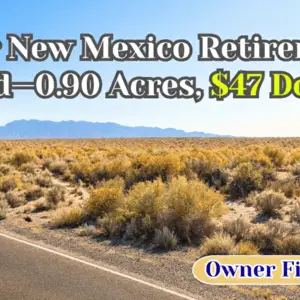 Nearly 1 Acre Buildable Lot (0.90 Acre) – $47 Down