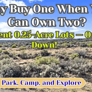 Get Your 2 Side-by-Side 0.25 Acre Lots For Just $47/Down