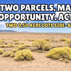 Two 0.50 Acre Lots Totalling 1 Acre. Secure It for $47/Down