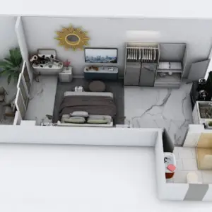 Sunny Pool view studio| 4th Floor | Center Hurghada 