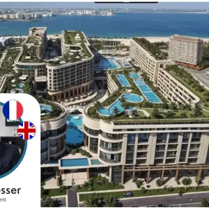 1 bed, seaview & private beach at 51.000 euros