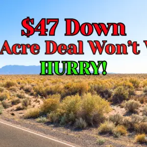 Nearly 1 Acre Buildable Lot (0.90 Acre) – $47 Down