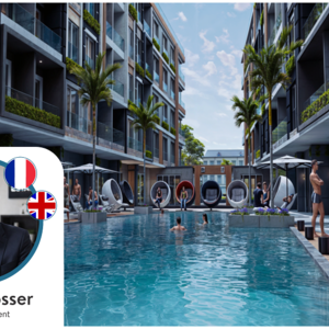 Groundfloor 2Bedrooms with pool view in the center of Hurgha