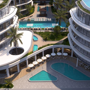 studio apartment 40sqm sea&pool view for sale in hurghada